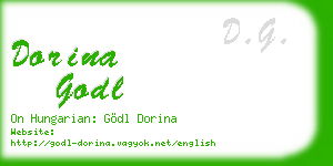 dorina godl business card
